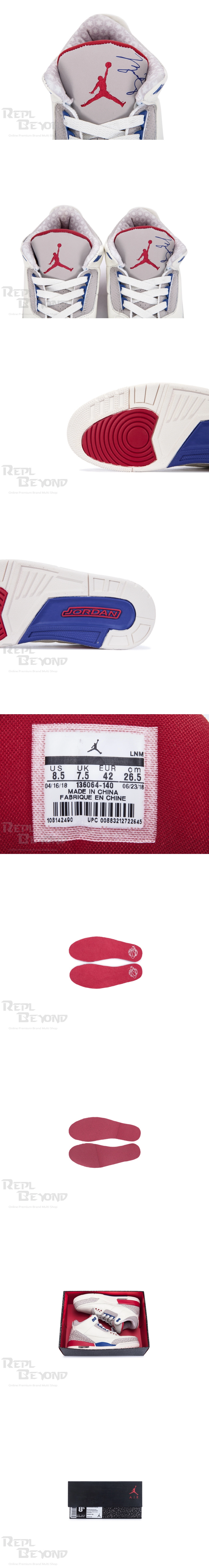 [AIR JORDAN] 정품급 에어조던3 인터내셔널플라이트 / 채리티게임 136064-140 남성용