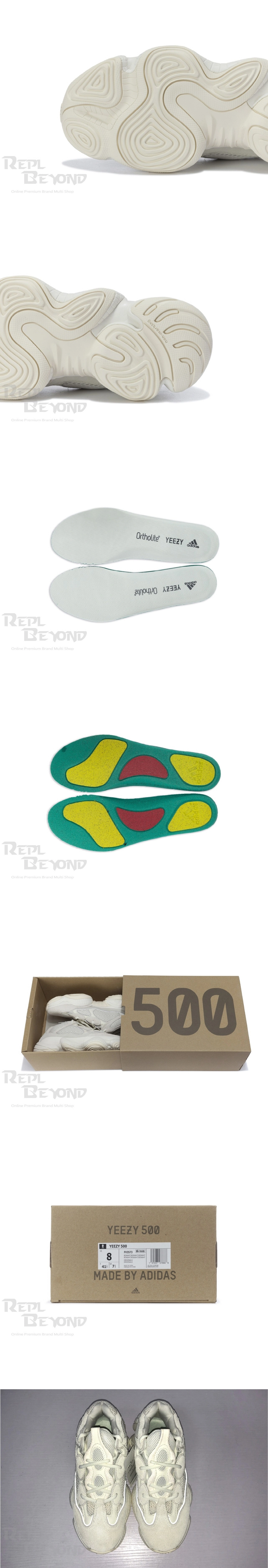 [ADIDAS] 아디다스 X YEEZY 이지 500 본화이트 FV3573 (D9/G5)