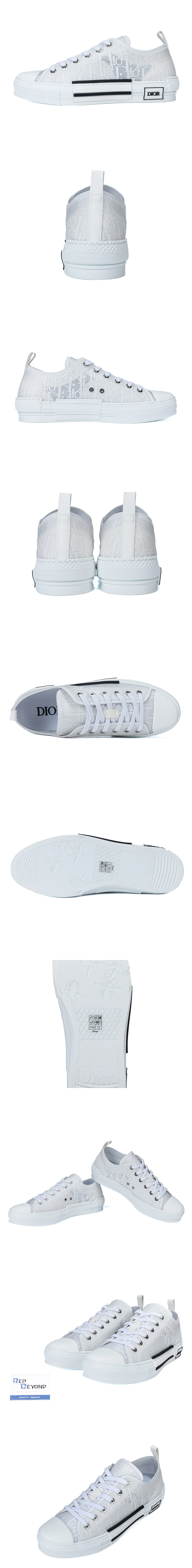 [DIOR] 19SS 디올 오블리크 B23 로우탑 스니커즈 화이트 남녀공용(FO)