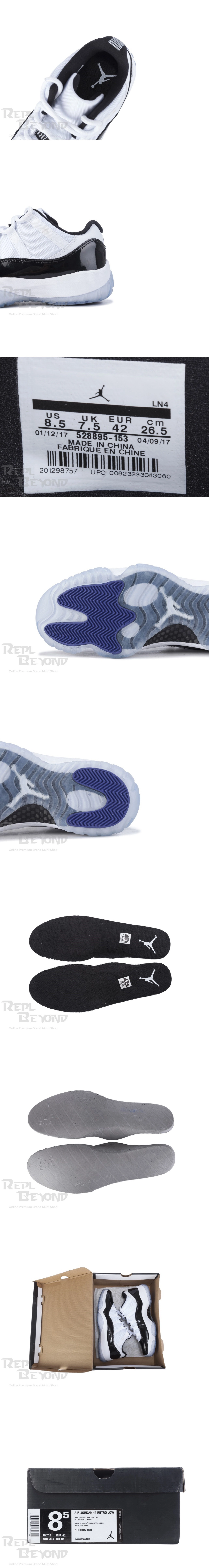 [AIR JORDAN] 에어조던11 레트로 콩코드 로우 528895-153 남성용 (D9)