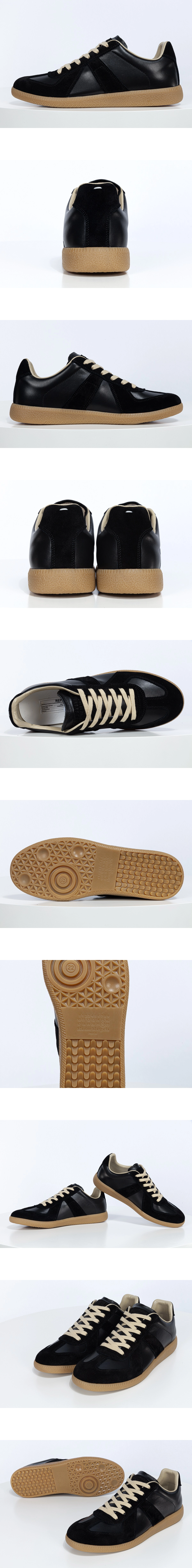 [MAISON MARGIELA]메종 마르지엘라 Replica 독일군 스니커즈 블랙 남녀공용 (GO)
