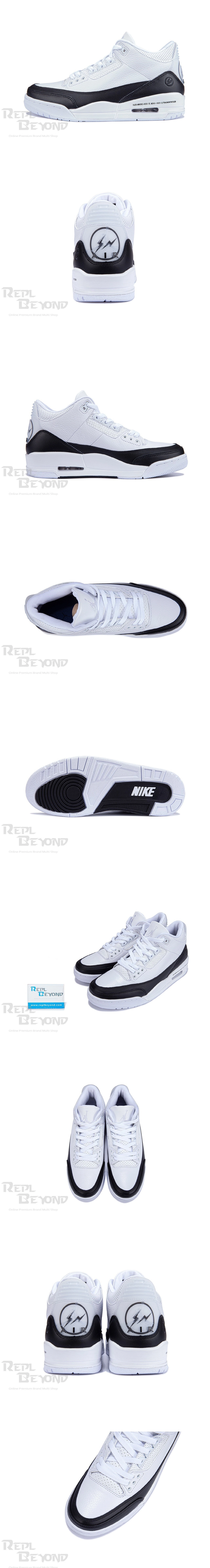 [AIR JORDAN] 에어조던3 X 프라그먼트 화이트 블랙 DA3595-100 남성용 (H12)