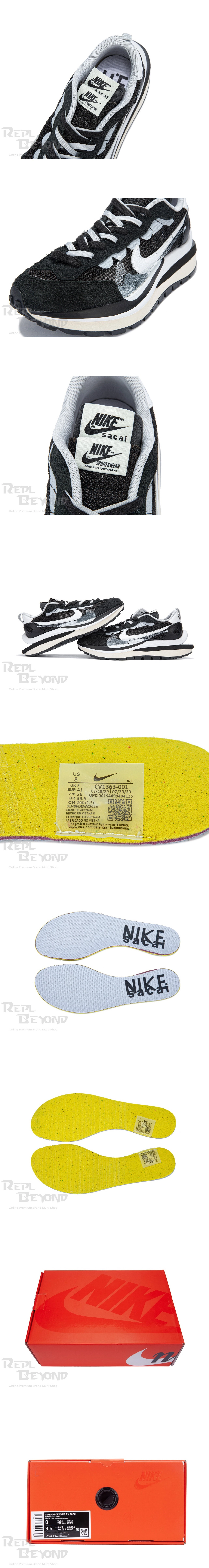 [NIKE] 나이키 X 사카이 베이퍼와플 블랙 화이트 CV1363-001 (H12)