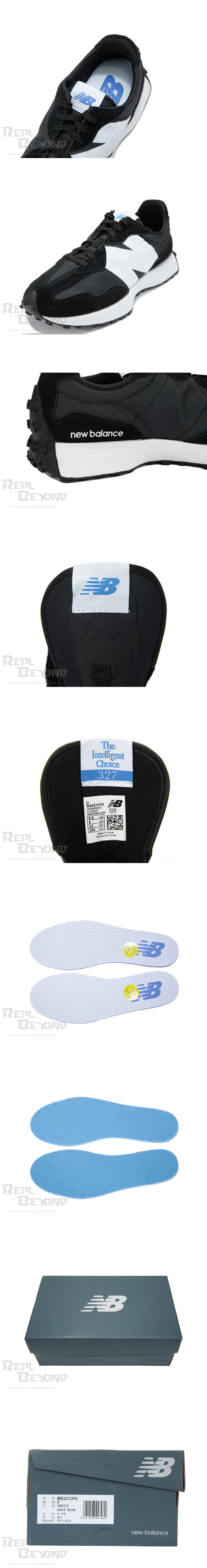 [New Balance] 뉴발란스 327 검흰 MS327CPG 남녀공용
