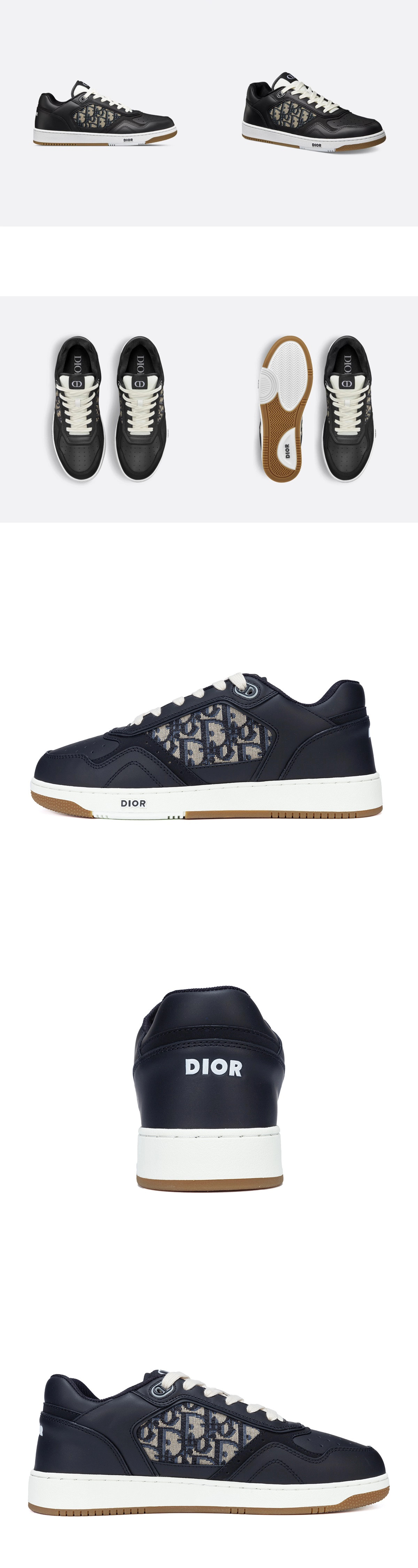 [DIOR] 21SS 디올 B27 로우탑 스니커즈 블랙 (FO)