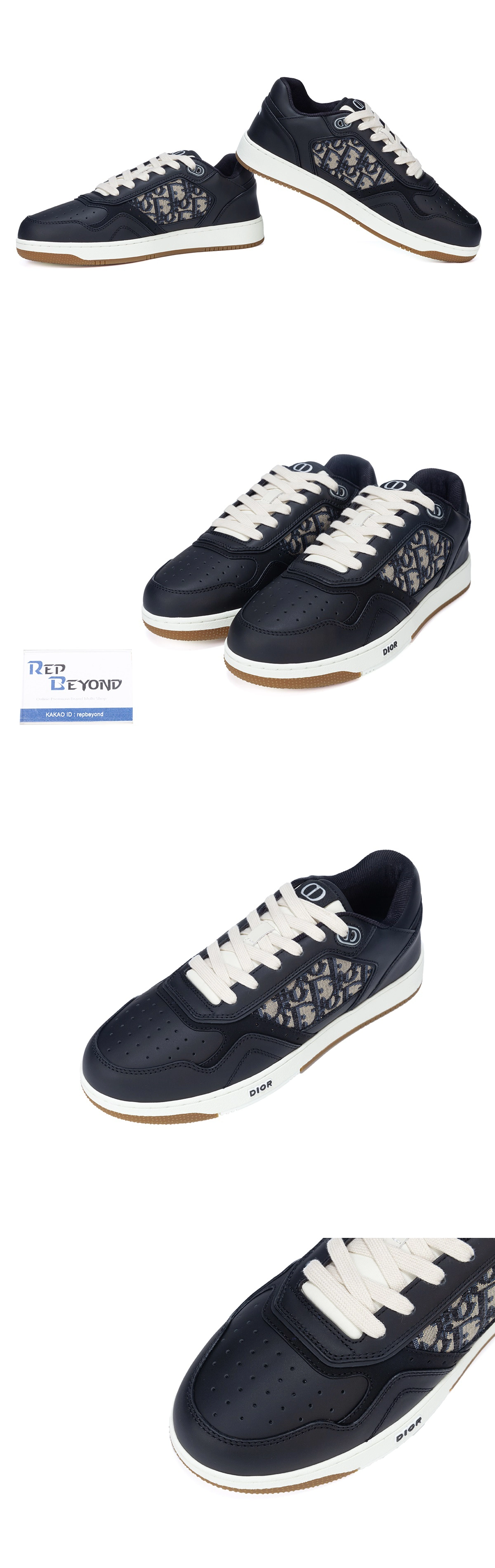 [DIOR] 21SS 디올 B27 로우탑 스니커즈 블랙 (FO)