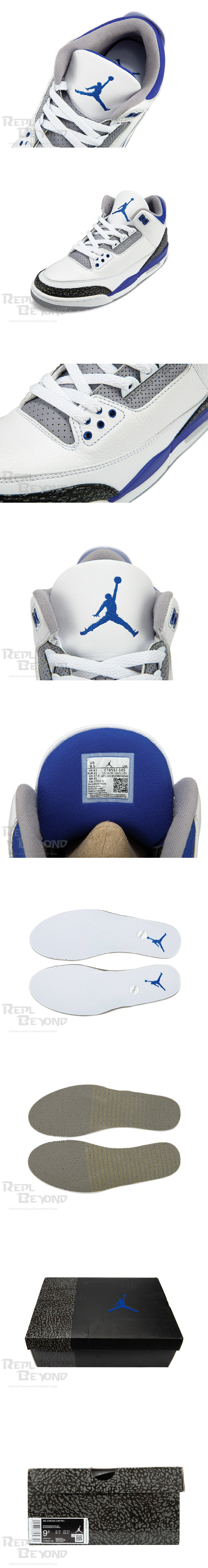 [AIR JORDAN] 에어조던3 레트로 레이서 블루 CT8532-145 (H12)