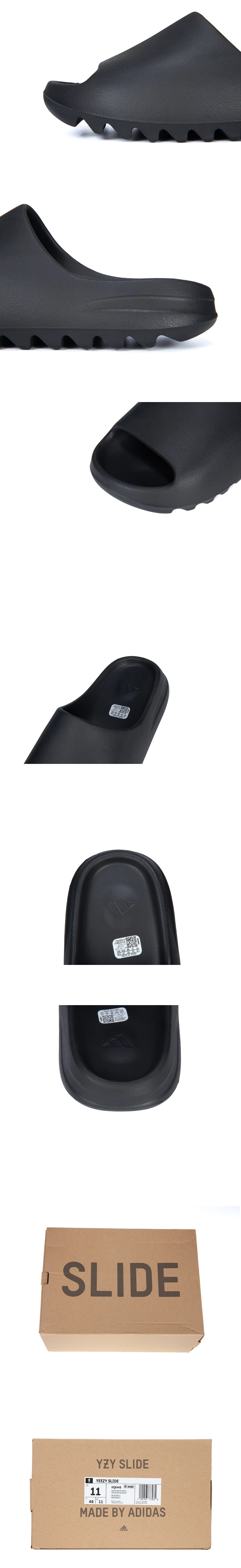 [ADIDAS] 정품급 아디다스 X 카니예웨스트 이지 슬라이드 슬리퍼 오닉스 HQ6448 (PK)