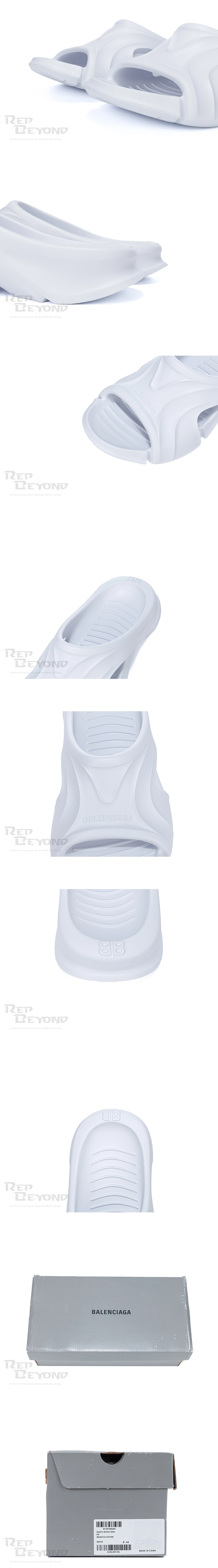 [BALENCIAGA] 발렌시아가 Mold 슬라이드 샌들 화이트 653874 W3CE2 9000 남녀공용 (OK)