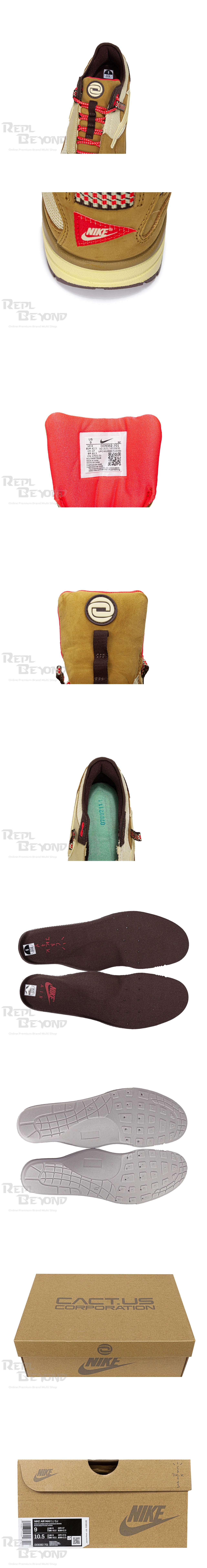 [NIKE] 정품급 나이키 X 트래비스 스캇 에어맥스 1 위트 DO9392-701 남녀공용 (H12)