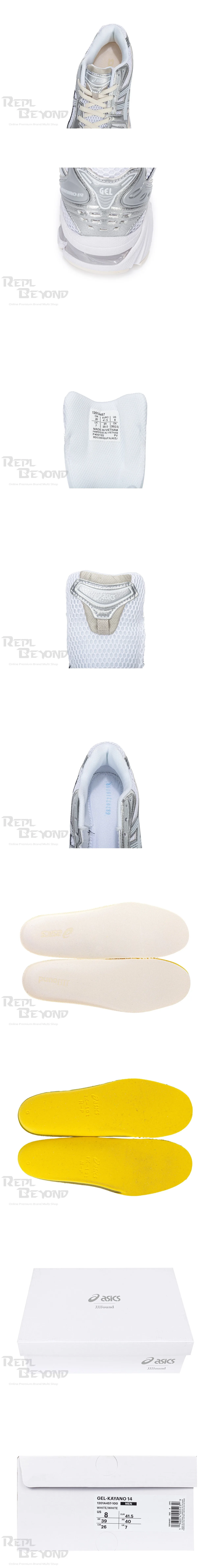 [ASICS] 아식스 x JJJ자운드 젤 카야노 14 실버 화이트 1201A457-100 남녀공용 (D9)