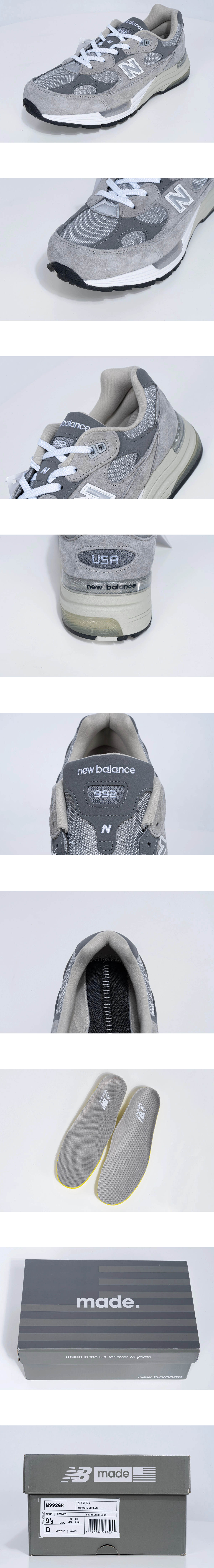 [New Balance] 뉴발란스 992 그레이 M992GR 남녀공용
