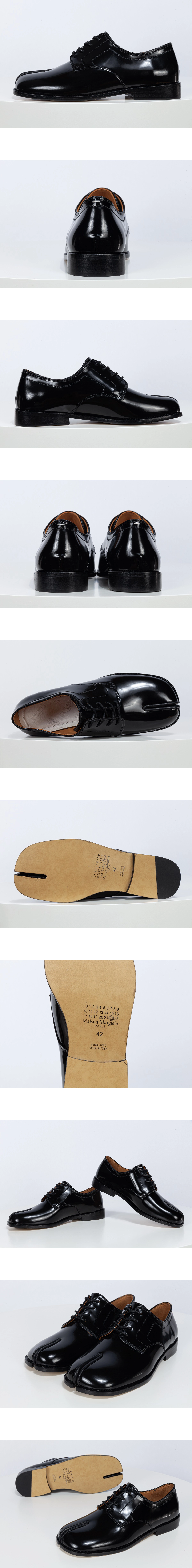 [Maison Margiela] 마르지엘라타비 유광 래더 더비슈즈 남녀공용 (CC)