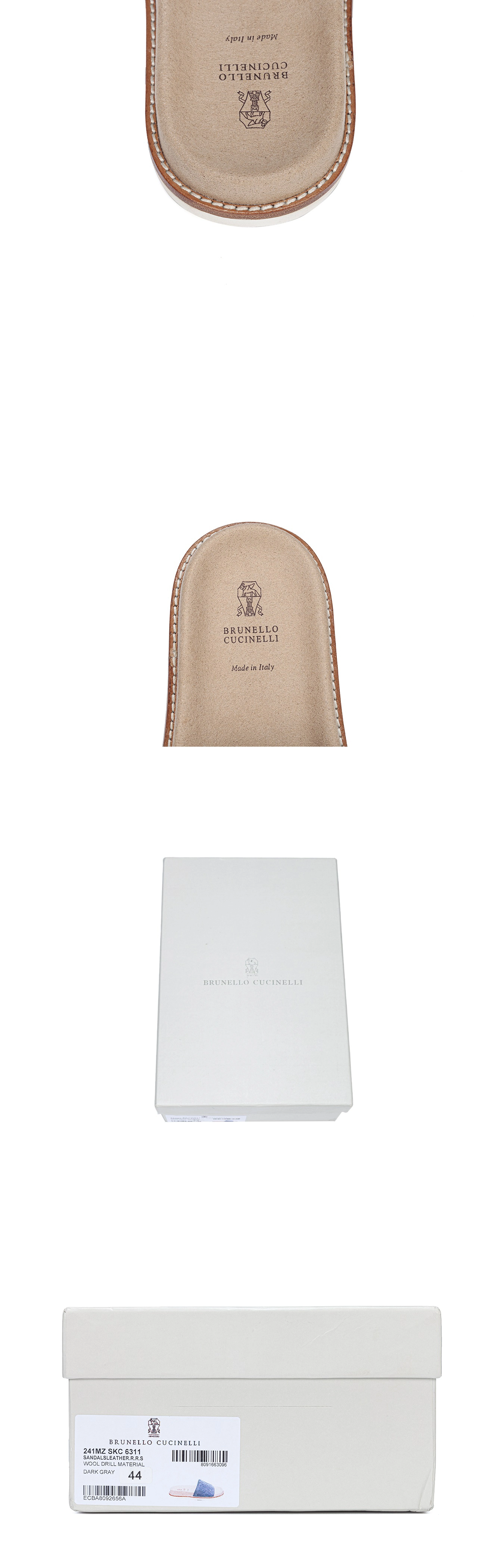 [BRUNELLO CUCINELLI] 브루넬로 쿠치넬리 스웨이드 어반 슬라이드 마린그레이 남녀공용 (MK)