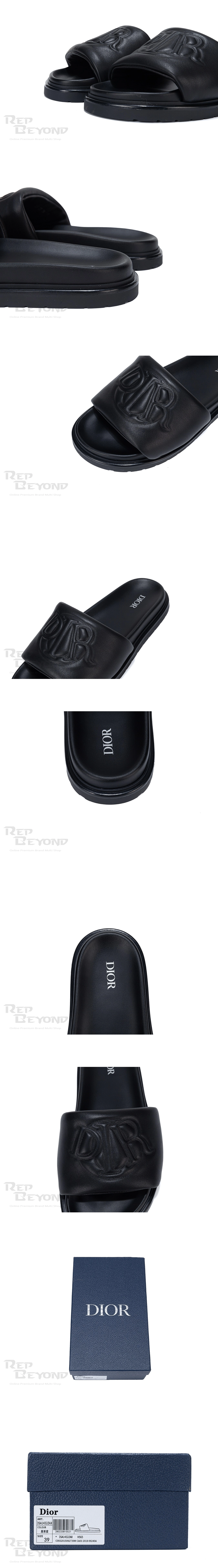 [DIOR] 디올 Aqua 샌들 블랙 남녀공용 (MK)