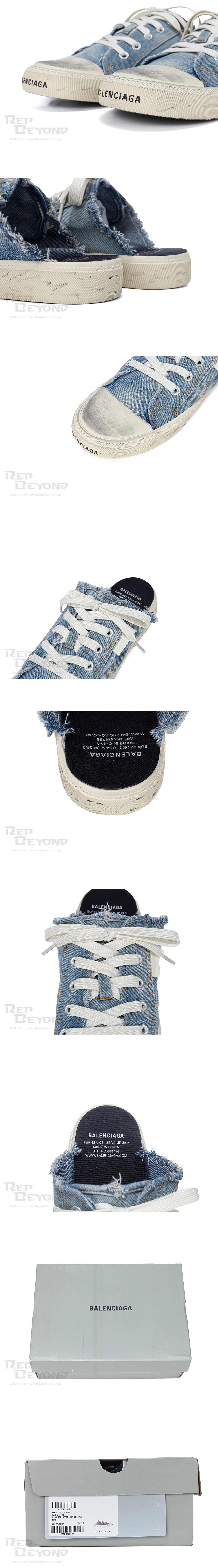 [BALENCIAGA] 발렌시아가 파리 스니커즈 뮬 데님 남녀공용 (MK)
