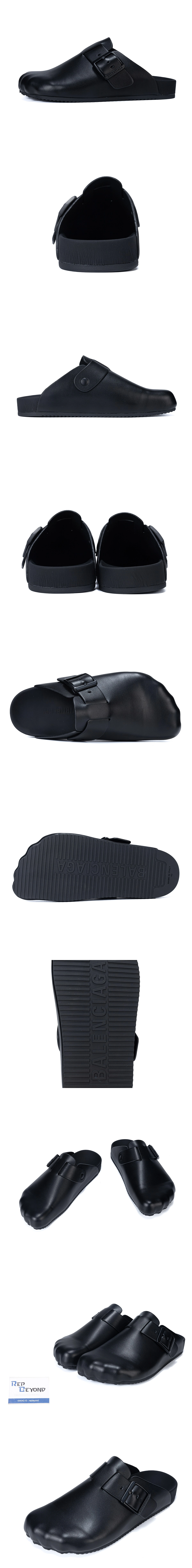 [BALENCIAGA] 발렌시아가 매트 카프스킨 선데이 뮬 블랙 남녀공용 (MK)