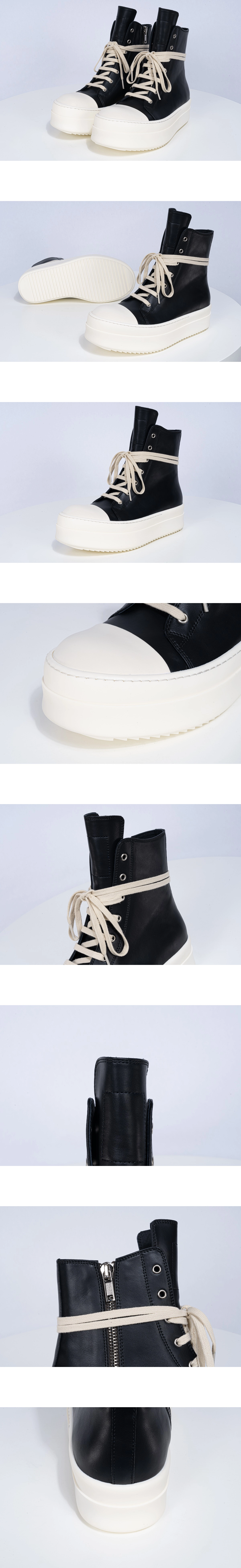 [RICK OWENS] 릭 오웬스 메가 범퍼 가죽 스니커즈 남녀공용 (EG)