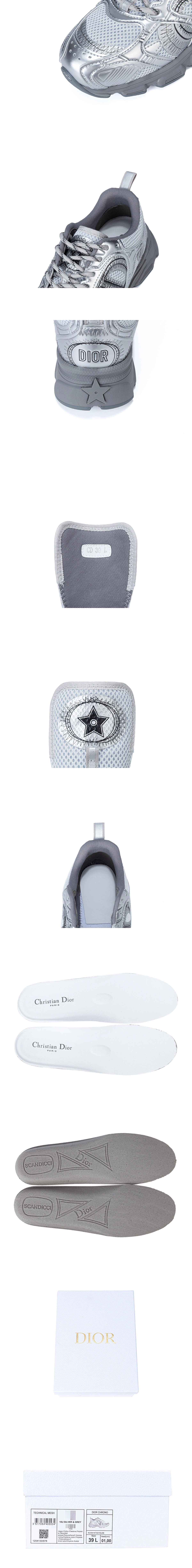 [DIOR] 디올 크로노 그레이/실버 KCK414TRL_S59K 남녀공용 (CC)