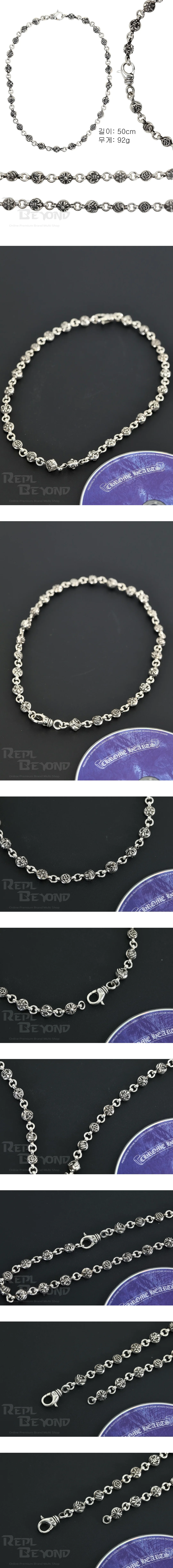 [CHROME HEARTS] 크롬하츠 크로스볼 네크리스 L50cm