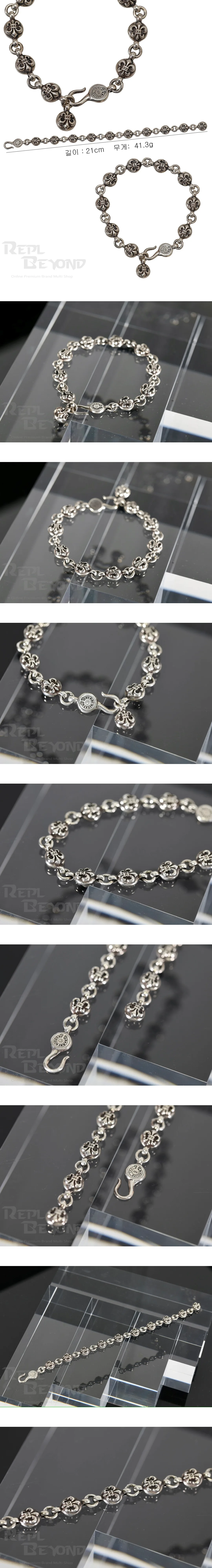 [CHROME HEARTS] 크롬하츠 라지 플레어볼 팔찌 L21cm