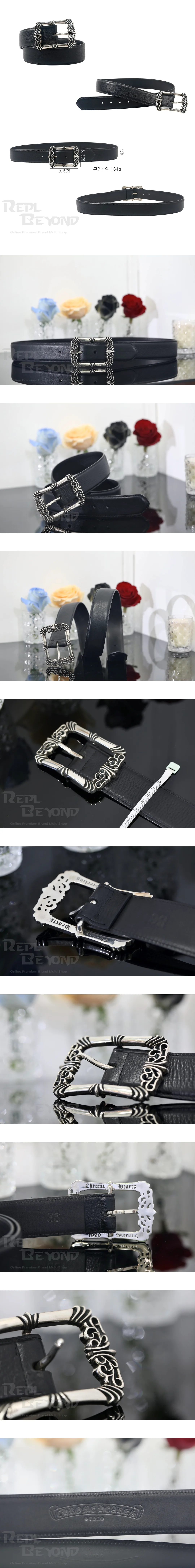 [CHROME HEARTS] 그롬하츠 플로랄 버클 벨트