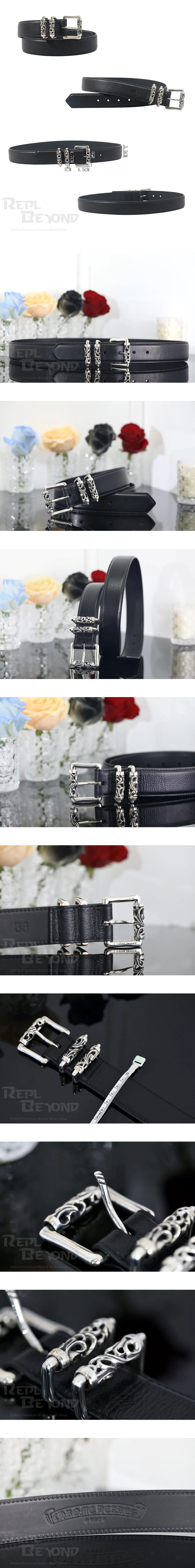 [CHROME HEARTS] 그롬하츠실버필드롤러 벨트
