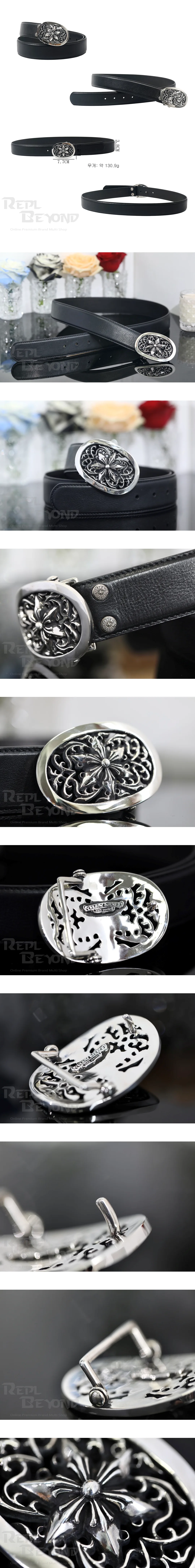 [CHROME HEARTS] 그롬하츠 스타 크로스 버클 벨트 38mm