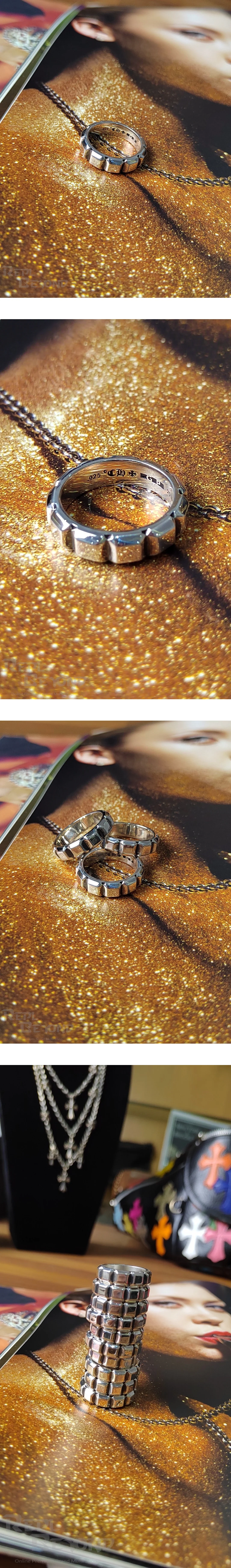 [CHROME HEARTS] 크롬하츠 스퀘어 밴드 링