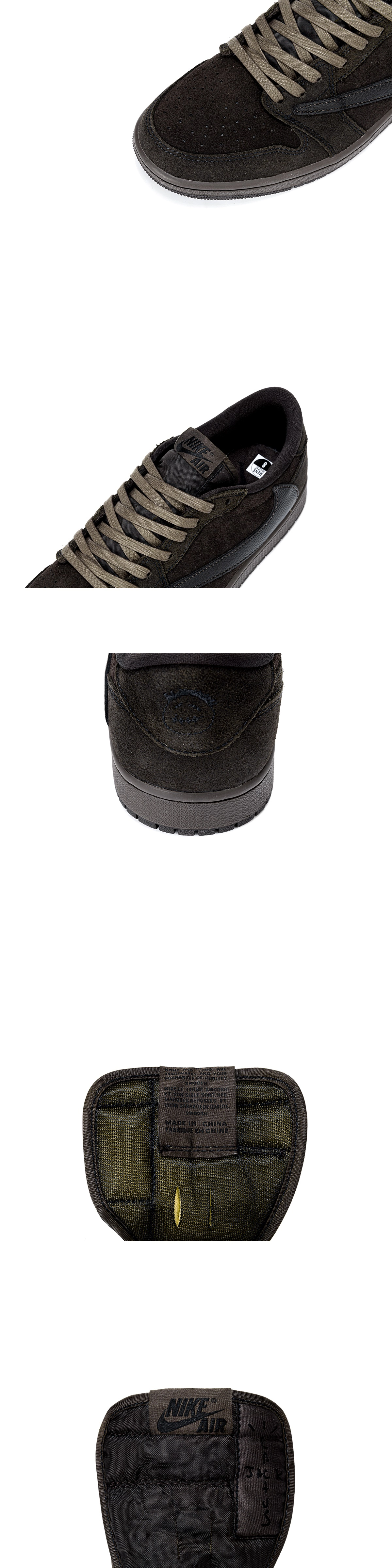 [AIR JORDAN] 에어조던 1 x 트래비스 스캇 레트로 로우 OG SP 벨벳 브라운 DM7866-202 남녀공용 (LJR)