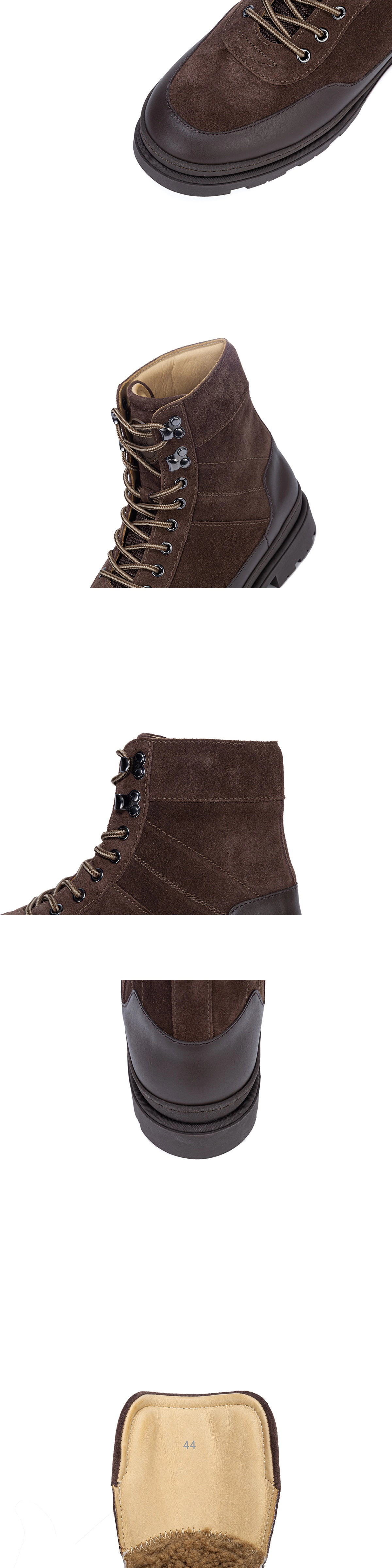 [BRUNELLO CUCINELLI] 브루넬로 쿠치넬리 가죽 라운드 스트랩 부티 브라운 MZUPHOI788CCG85 남성용