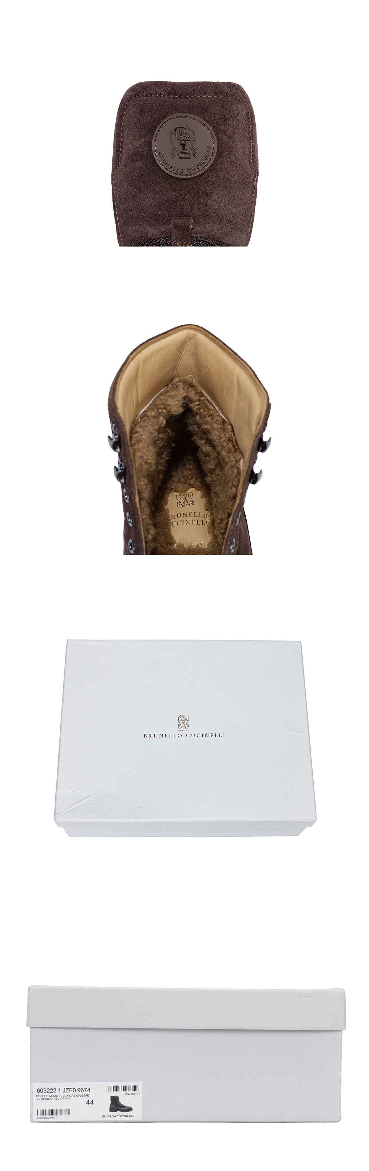 [BRUNELLO CUCINELLI] 브루넬로 쿠치넬리 가죽 라운드 스트랩 부티 브라운 MZUPHOI788CCG85 남성용
