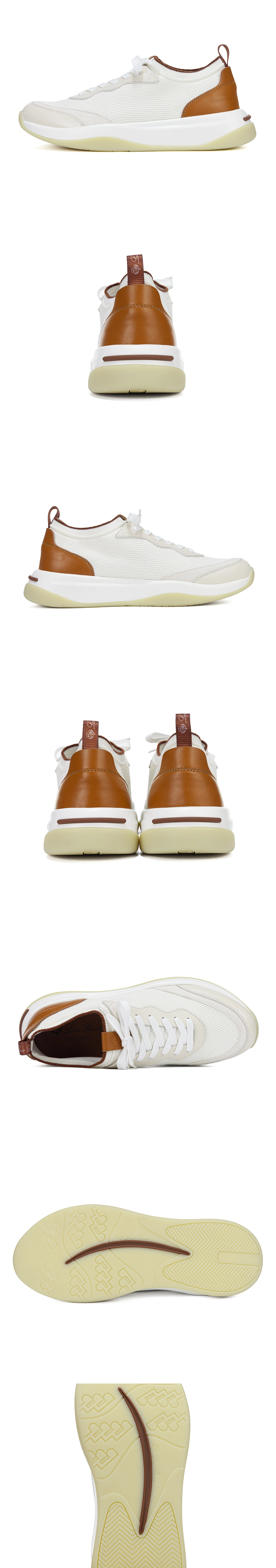 [LORO PIANA] 로로피아나 410 LP 워크 위시 스니커즈 화이트 FAO3862_1000 남성용