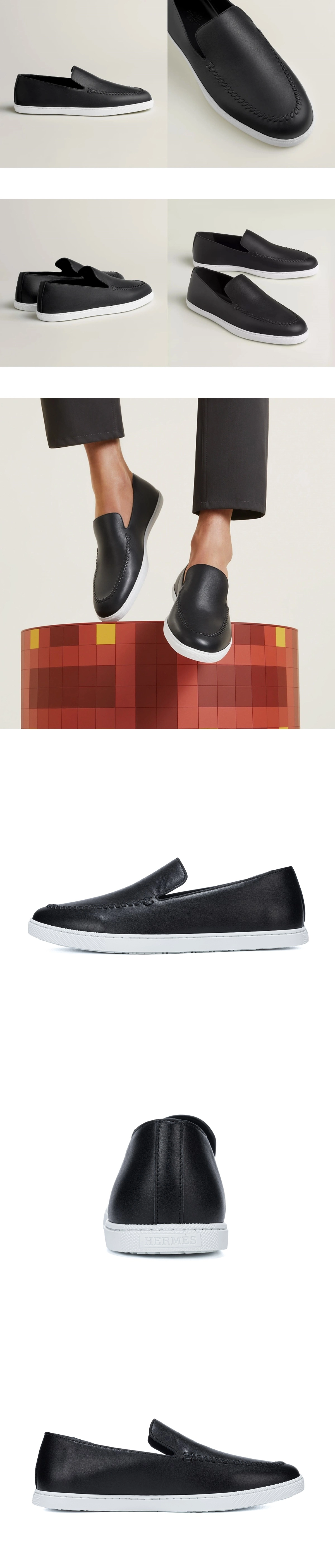 [Hermes] 에르메스 줄리안 로퍼 블랙 H242983ZA01420 남녀공용 (XY)