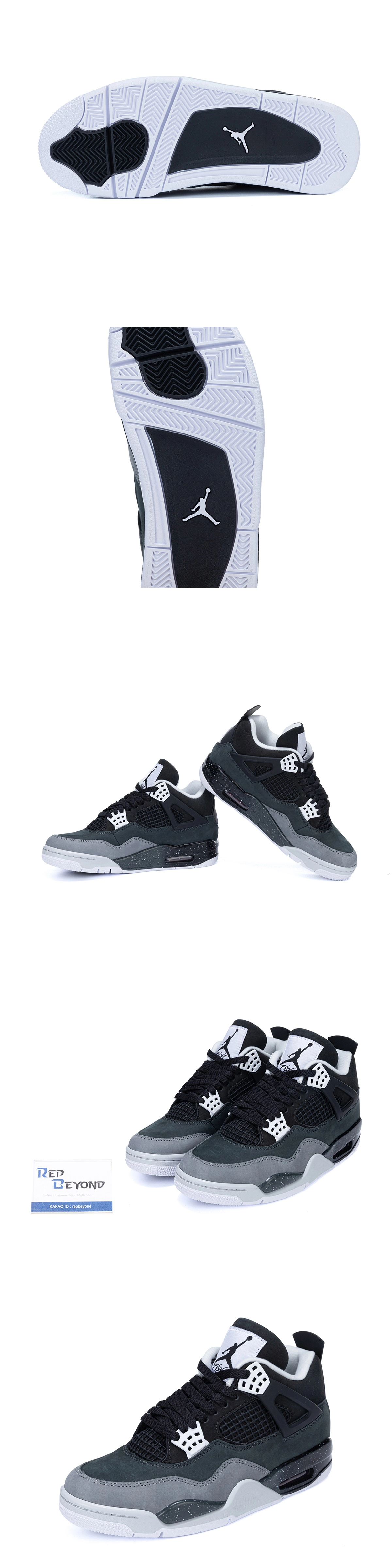 [AIR JORDAN] 에어조던 4 레트로 피어팩 2024 블랙 FQ8138-002 남녀공용 (OG)