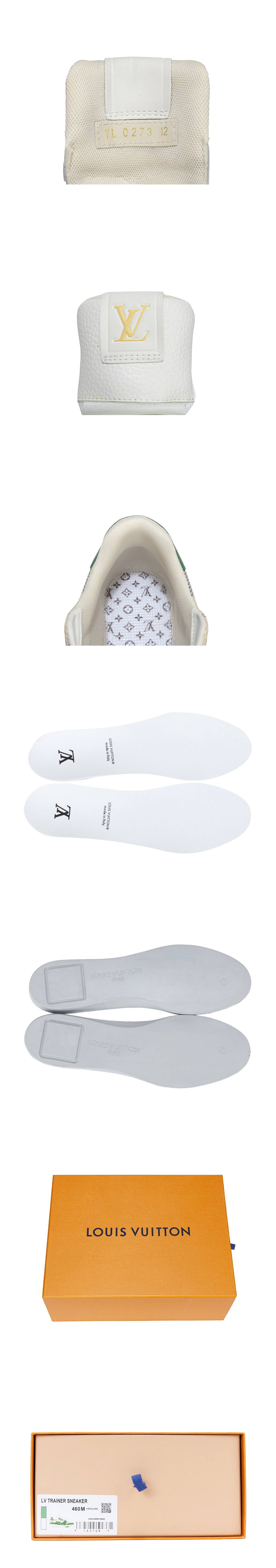 [LOUIS VUITTON] 루이비통 LV 트레이너 모노그램 스니커즈 그린 1AC58D 남녀공용