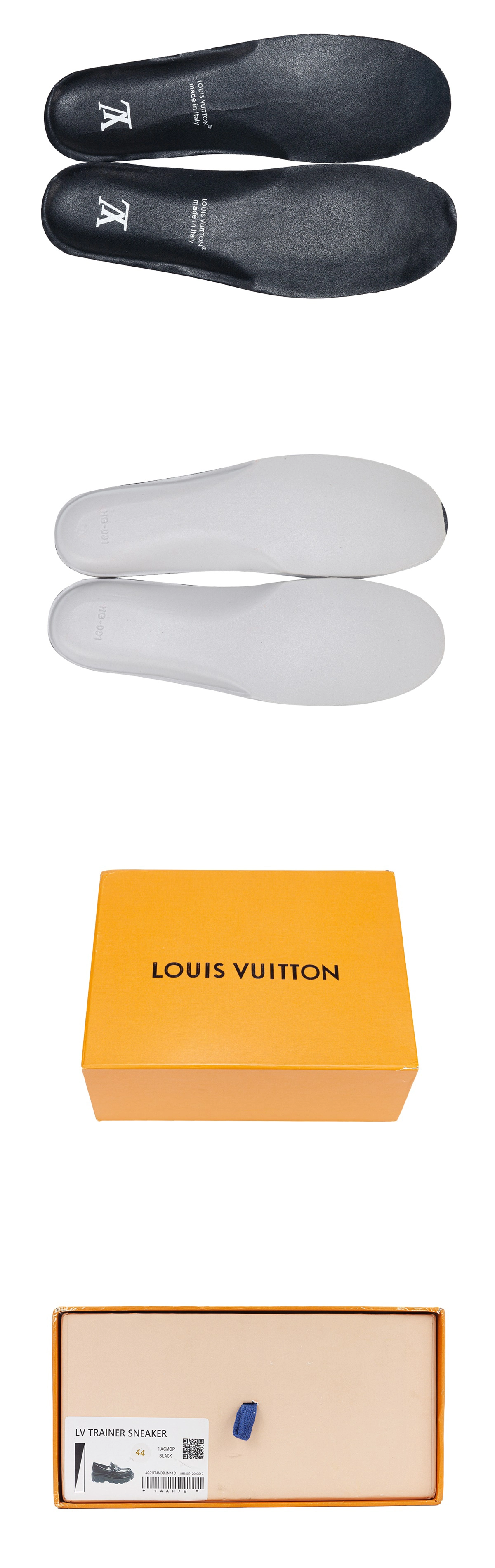 [LOUIS VUITTON] 루이비통 LV 체커 레더 로퍼 블랙 1ADEIE 남녀공용