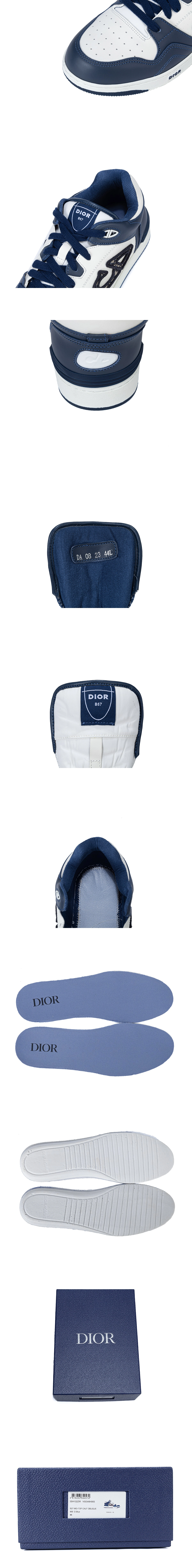[DIOR] 디올 B57 Oblique 자카드 로우탑 스니커즈 네이비 3SN318ZXU_H553 남녀공용