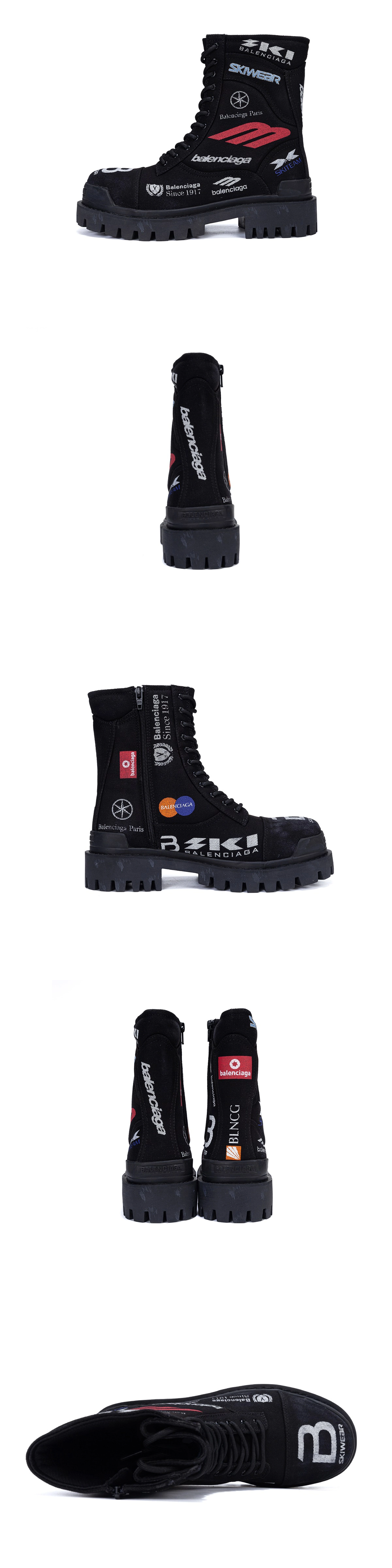 [BALENCIAGA] 발렌시아가 컴뱃 스트라이크 20mm 부츠 블랙 694042W2H131000 남성용
