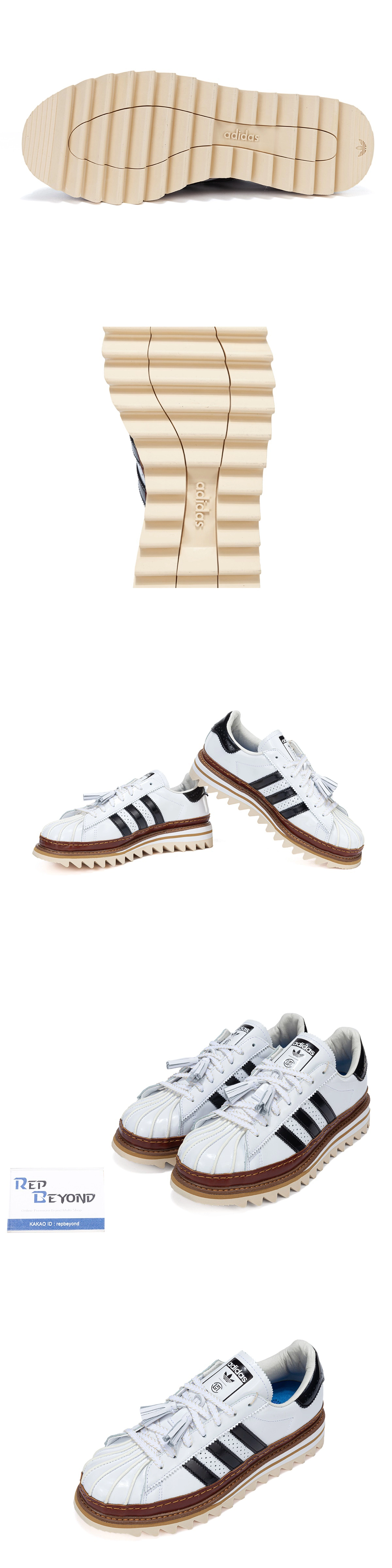 [Adidas] 아디다스 x 클랏 슈퍼스타 코어 화이트 IH3132 남녀공용(GOD)