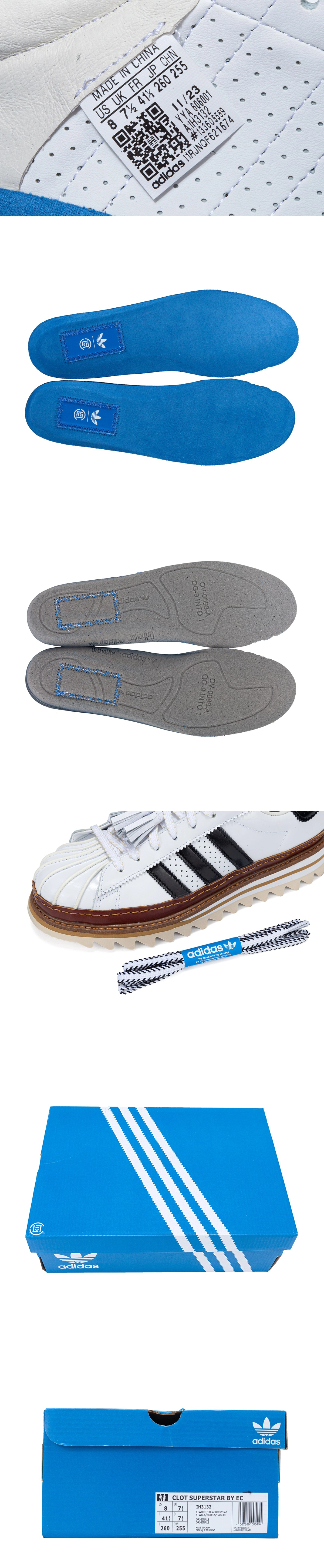 [Adidas] 아디다스 x 클랏 슈퍼스타 코어 화이트 IH3132 남녀공용(GOD)