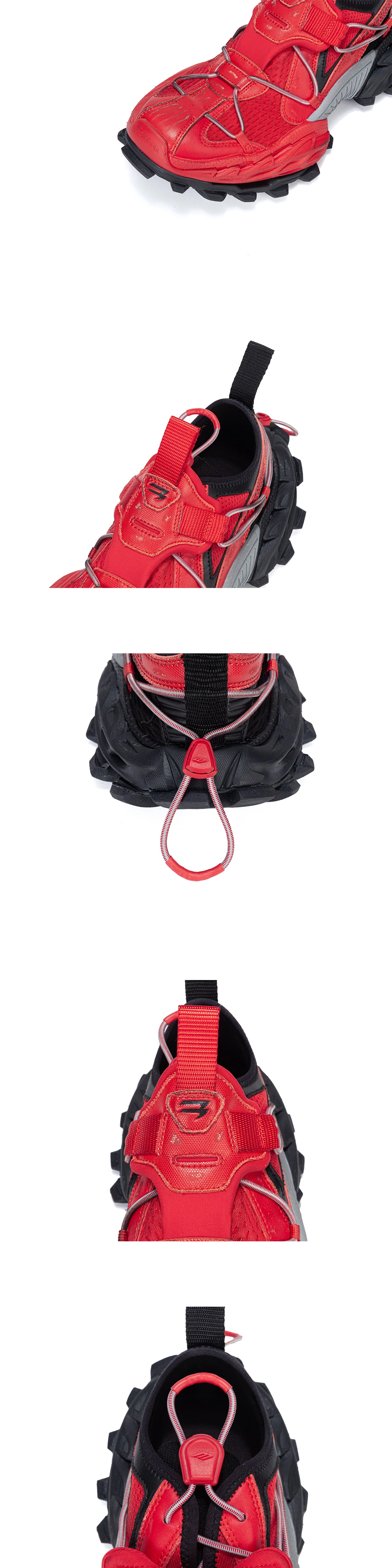 [BALENCIAGA] 발렌시아가 하이크 스니커즈 레드/블랙 804921WHIKE6010 남녀공용 (AB)