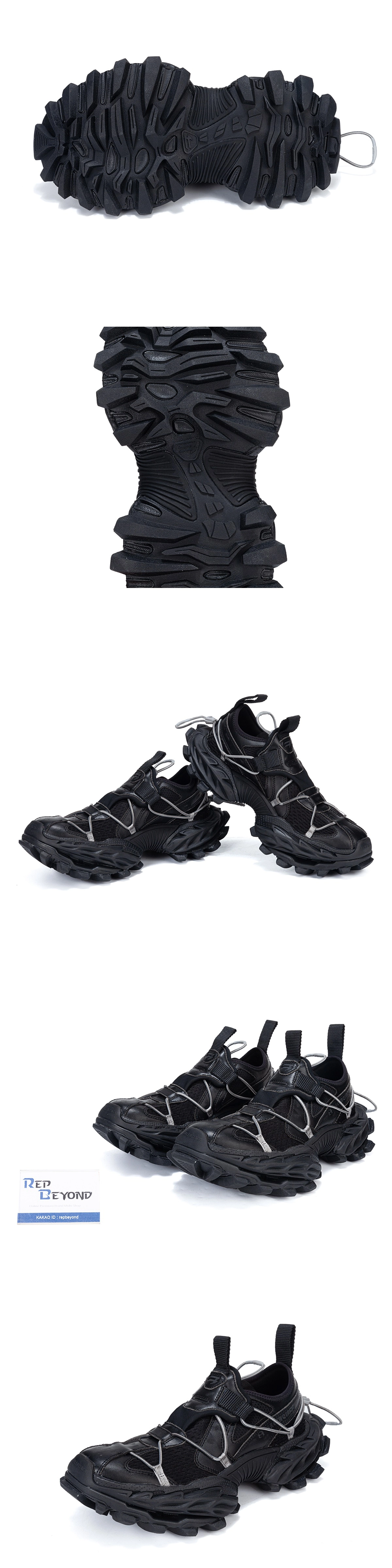 [BALENCIAGA] 발렌시아가 하이크 스니커즈 블랙 804921WHIKE1000 남녀공용(AB)