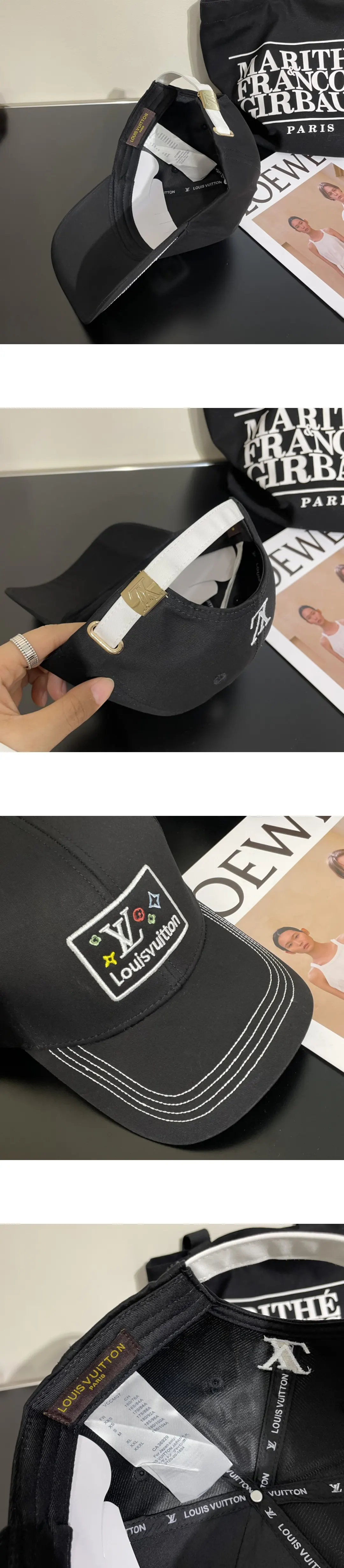 [LOUIS VUITTON] 루이비통 LV 로고 자수 배이스볼 캡 남녀공용