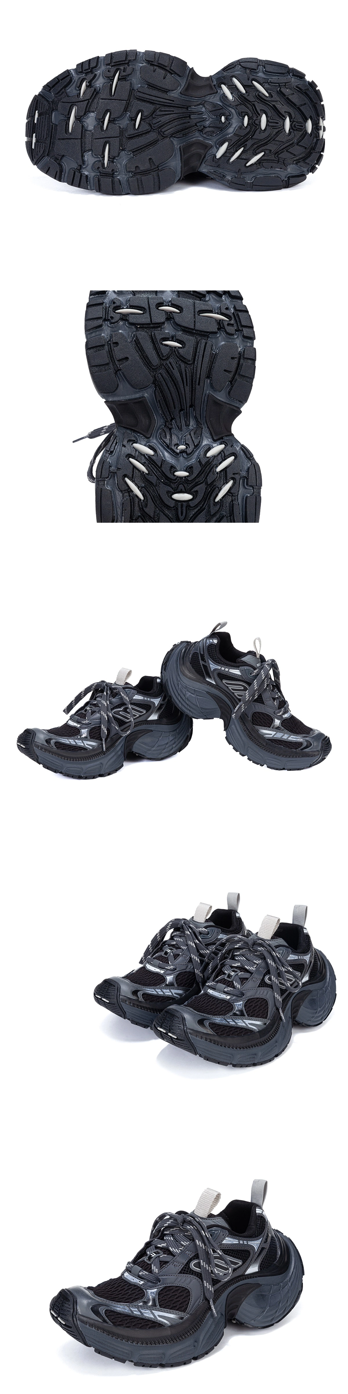 [BALENCIAGA] 발렌시아가 6XL 스니커즈 블랙 그레이 815859W2MV21012 남녀공용 (ZH)