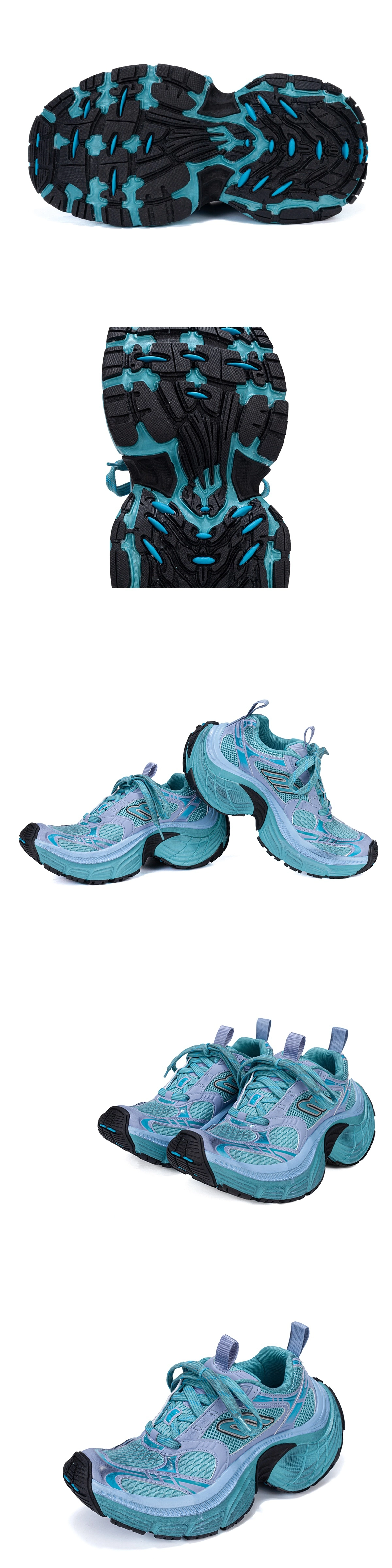 [BALENCIAGA] 발렌시아가 6XL 스니커즈 블루 블랙 815859W2MV24410 남녀공용(ZH)