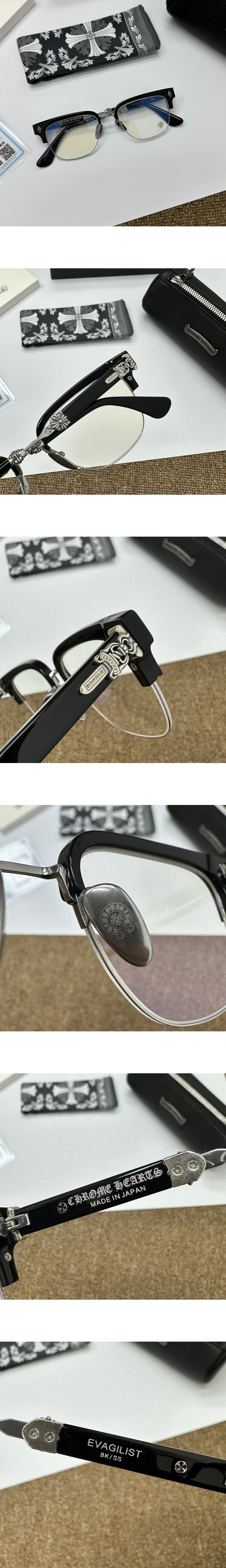 [CHROME HEARTS] 크롬하츠 EVAGILIS 안경테 남녀공용