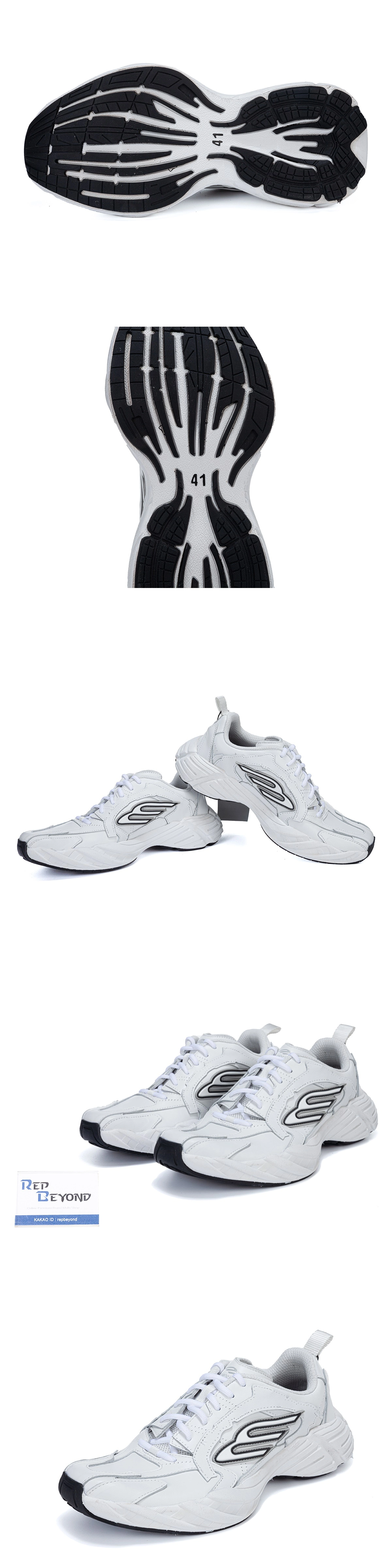 [BALENCIAGA] 발렌시아가 먼데이 슈 화이트 블랙 그레이 825418WDTSC9110 남녀공용 (ZH)