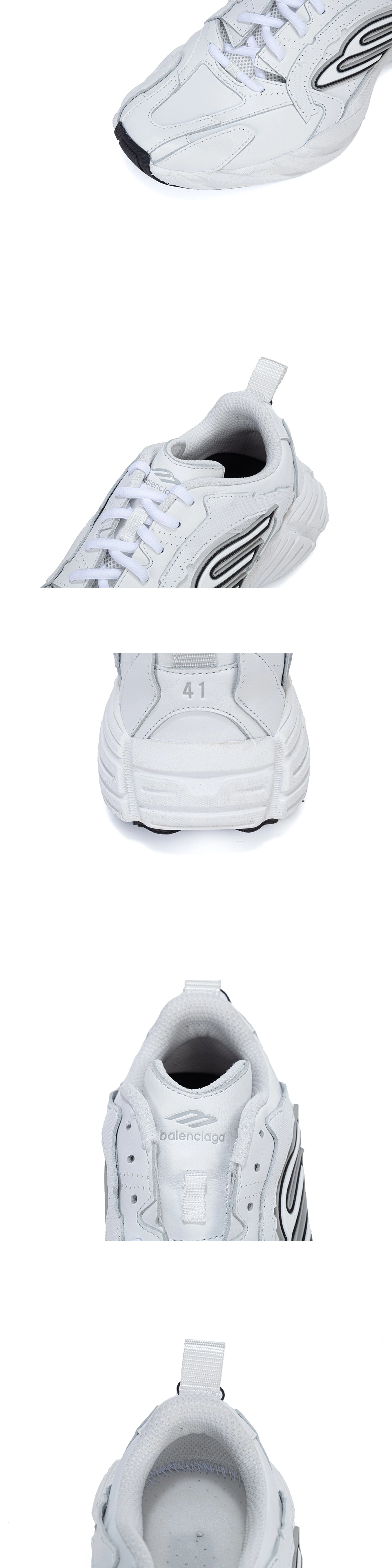 [BALENCIAGA] 발렌시아가 먼데이 슈 화이트 블랙 그레이 825418WDTSC9110 남녀공용 (ZH)