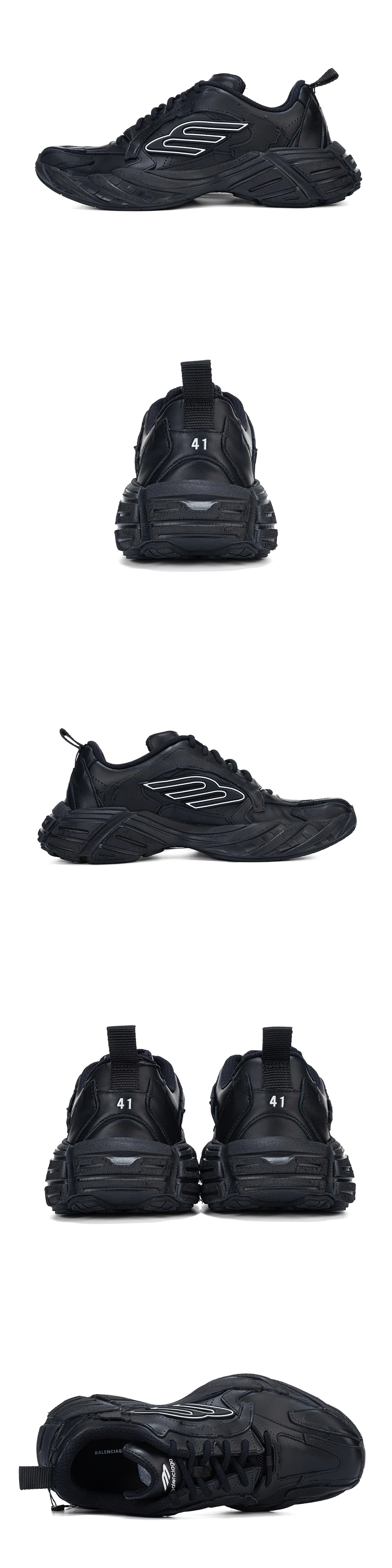 [BALENCIAGA] 발렌시아가 먼데이 슈 블랙 825418WDTSC1000 남녀공용 (ZH)